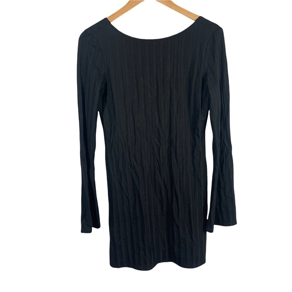 Reformation Cait cut out back Black Mini dress in size medium